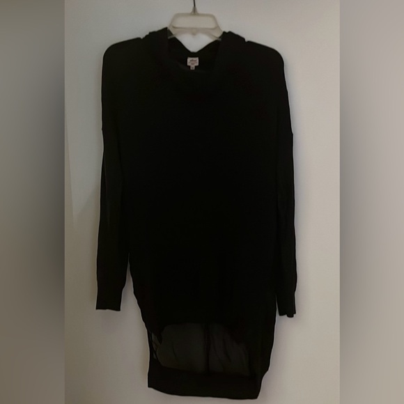 🤩 Aritzia Cashmere Mix blend Sheer back Tunic Sweater ❄️As listed or 3/$30🔖 - Picture 2 of 3